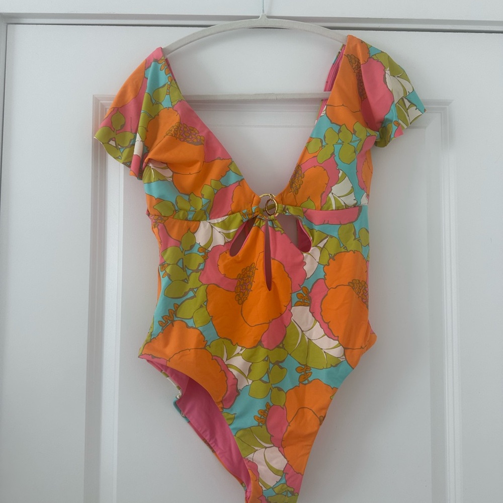Trina Turk Multicolor Floral One Piece Swimsuit